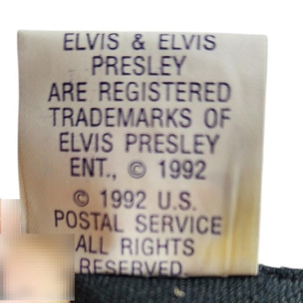 Vintage 1992 Elvis Presley Memphis Pyramid Trucker Hat Usps Stamp Licensed Cap View 5